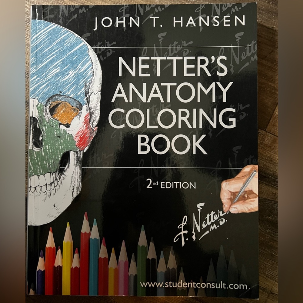 John T. Hansen Netter’s Anatomy Coloring Book 2nd Edition. WITH ACCESS CODE RN